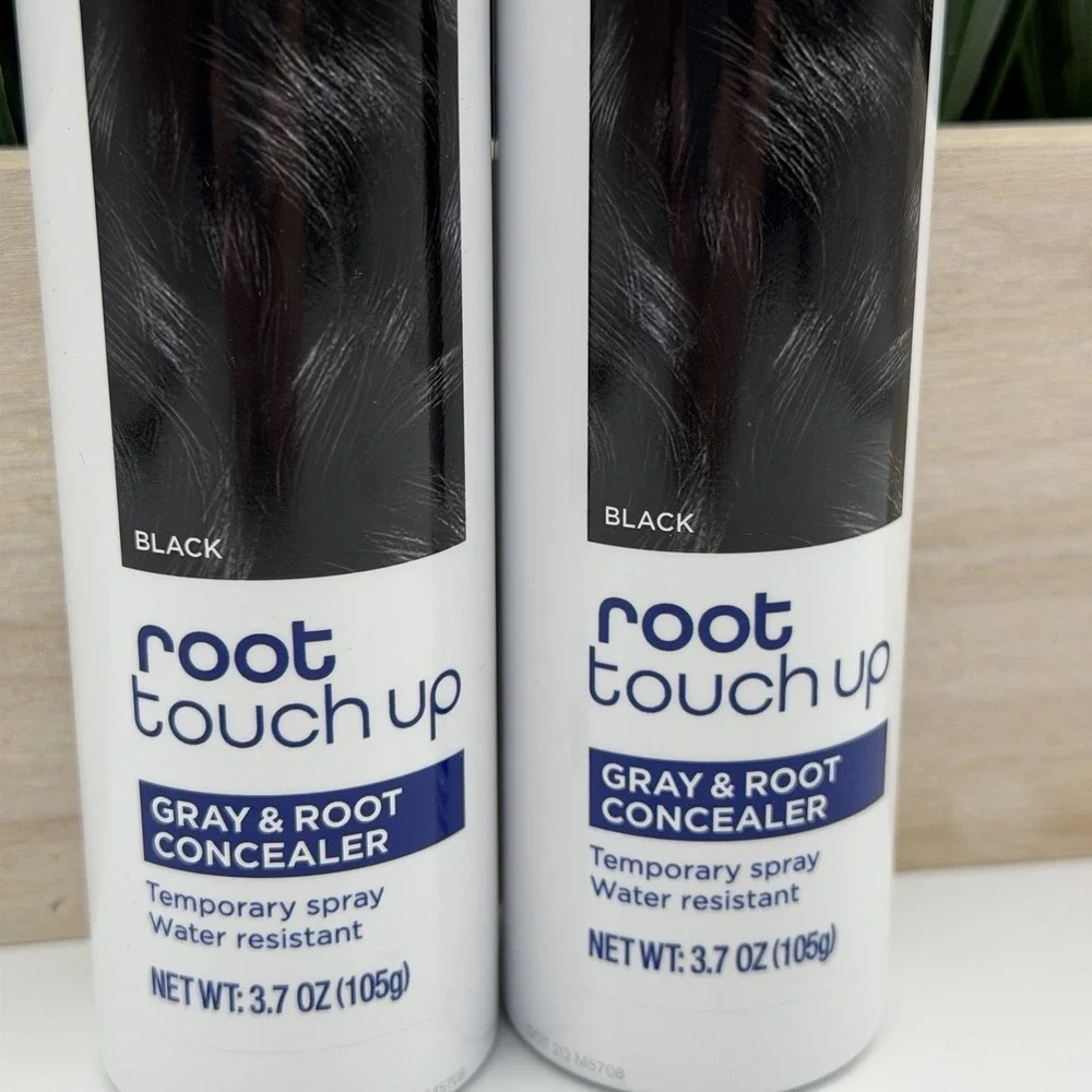 (2) Clairol Root Touch Up Spray Gray & Root Concealer Black Temporary Hair Color